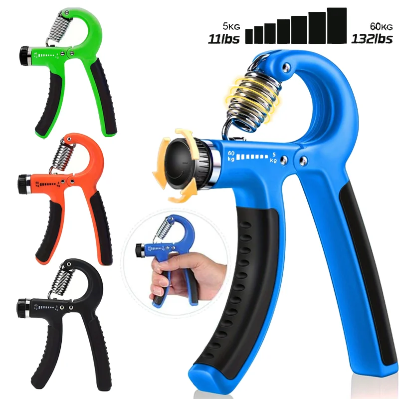Hand Grip Strengthener Adjustable Resistance Men and Women Finger Massager Expander Workout Strength Muscle Wrist Gym Equipment