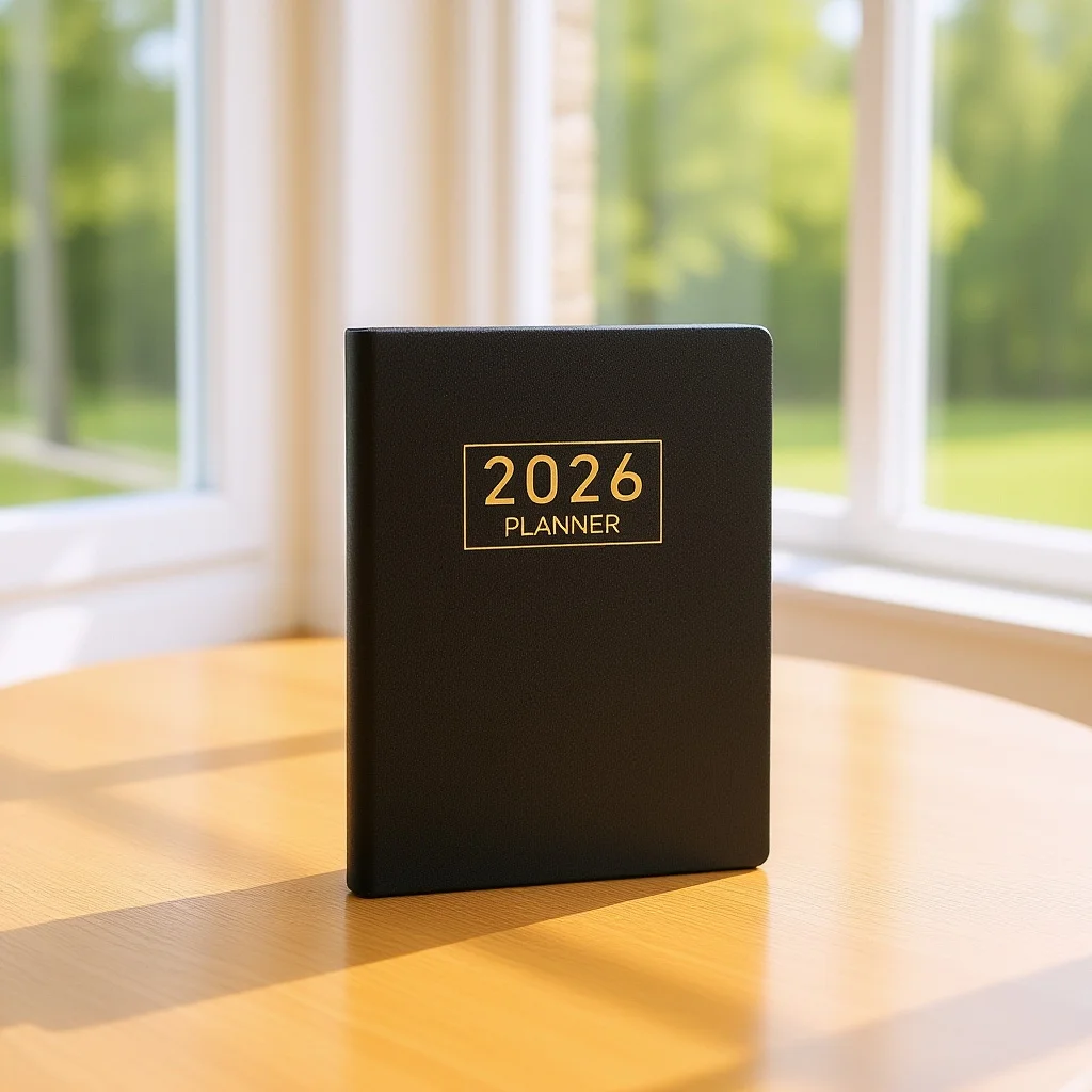 A7 2026 مخطط يومي صغير تقويم الجيب المدمج غطاء من البولي يوريثان مخطط الجيب الأسبوعي الشهري للمحفظة المحمولة الصغيرة الشهرية #1