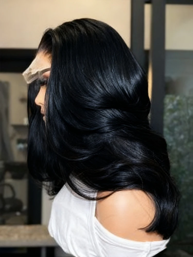 Factory Wholesale Body Wave Lace Front Wigs Human Hair Wide Lace 200 Density Human Hair Wigs 13x4 Human Hair Lace Front Wigs image 2
