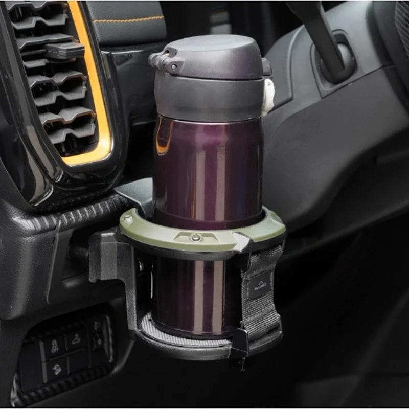 

For Ford Ranger 2023-2025 Center Console Water Cup Holder Beverage Bottle Ashtray Holder Retrofit Car Modification Accessories