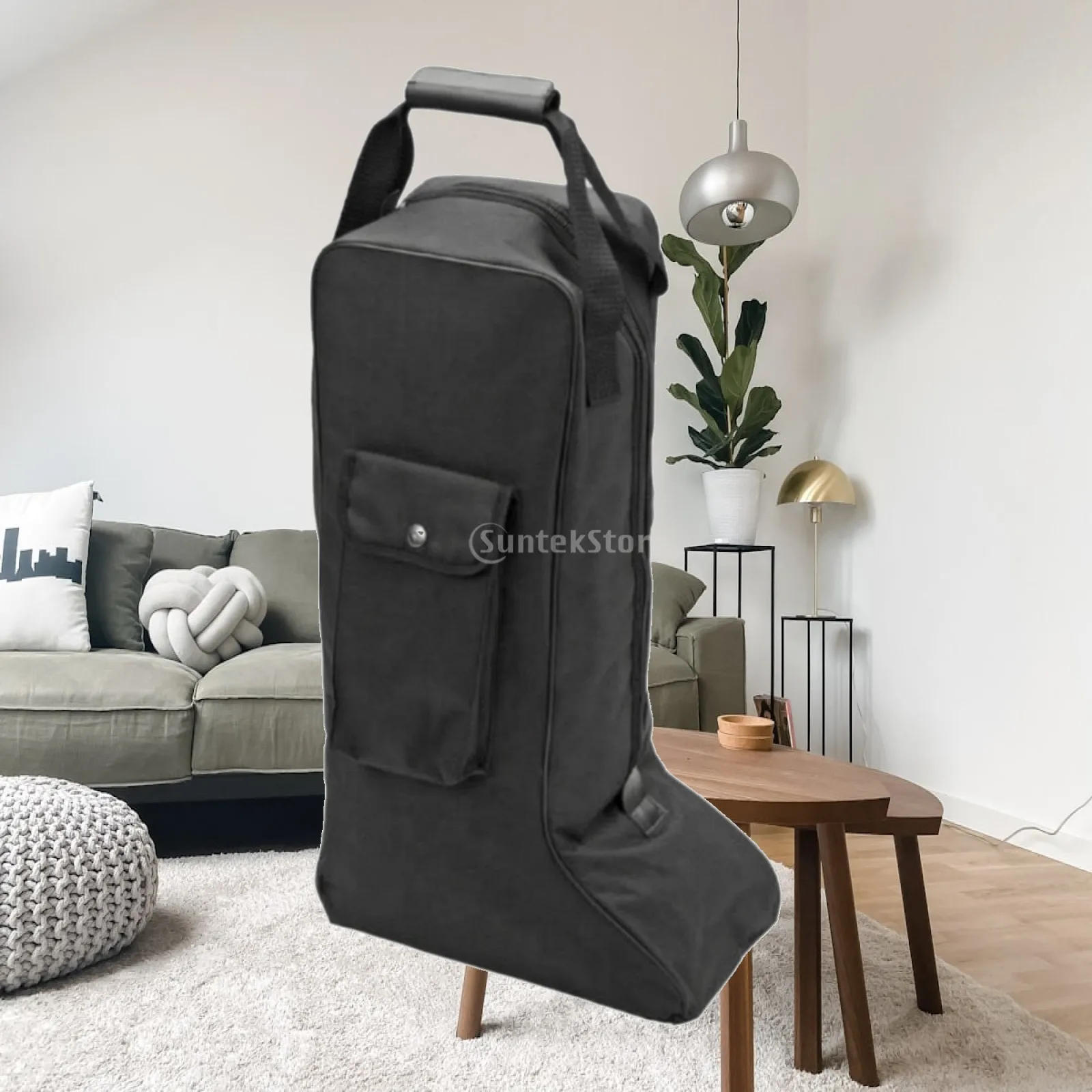 riding-boot-storage-bag-lightweight-tall-structured-boot-bag-with-front-pocket-dustproof-shielding-for-skiing-camping