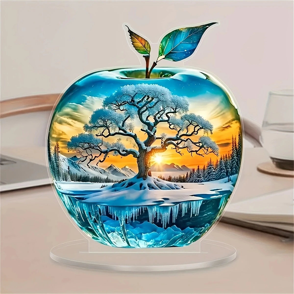 

Classic Style 2D Flat Acrylic Home Decor Desk Ornament Custom Holiday Tabletop Decorations Suitable for Living Rooms Fifty Sets