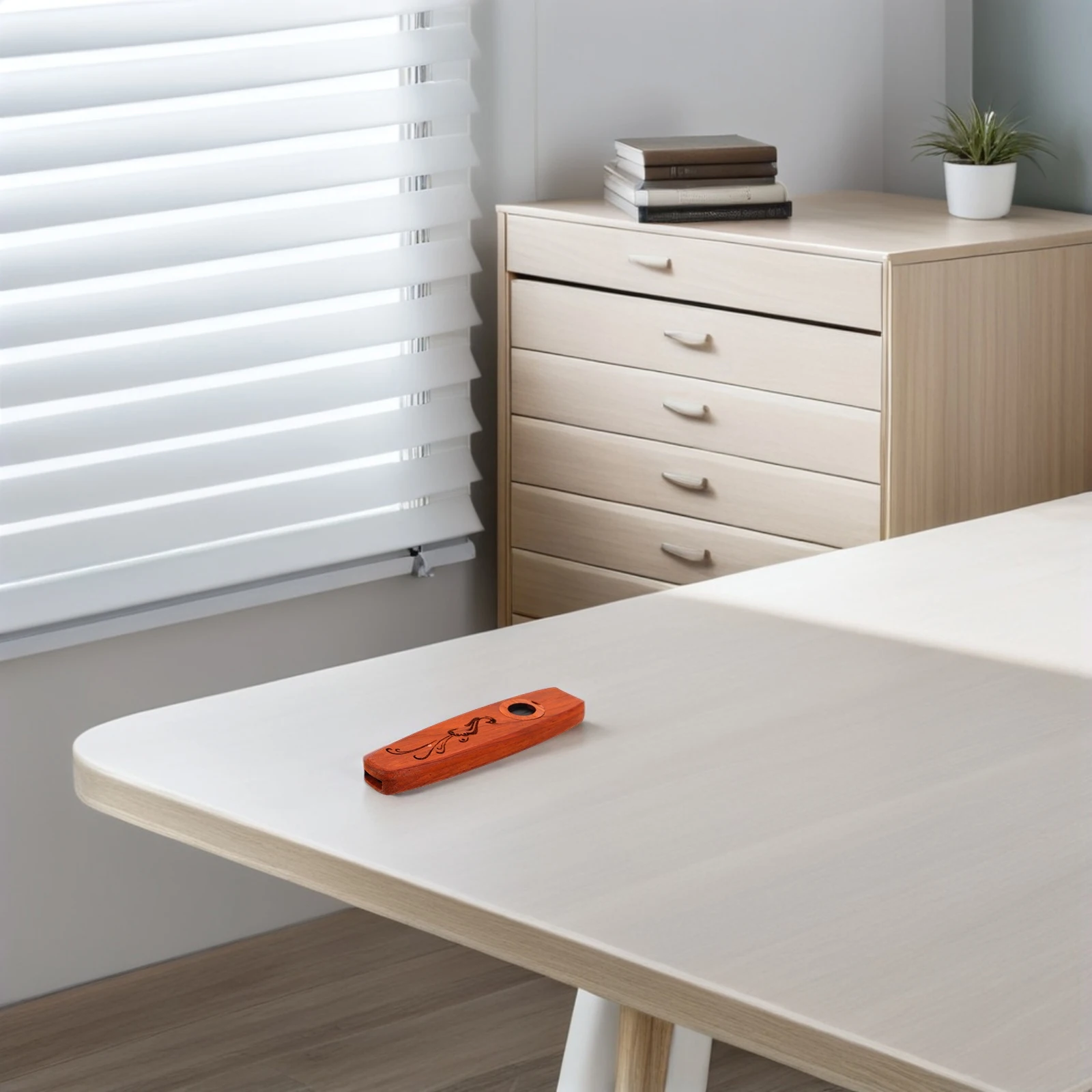 

Solid Wood Kazoo Flute Sturdy Wooden Musical Instrument For Kids Adults Ukulele Guitar Accompaniment Wind Instrument