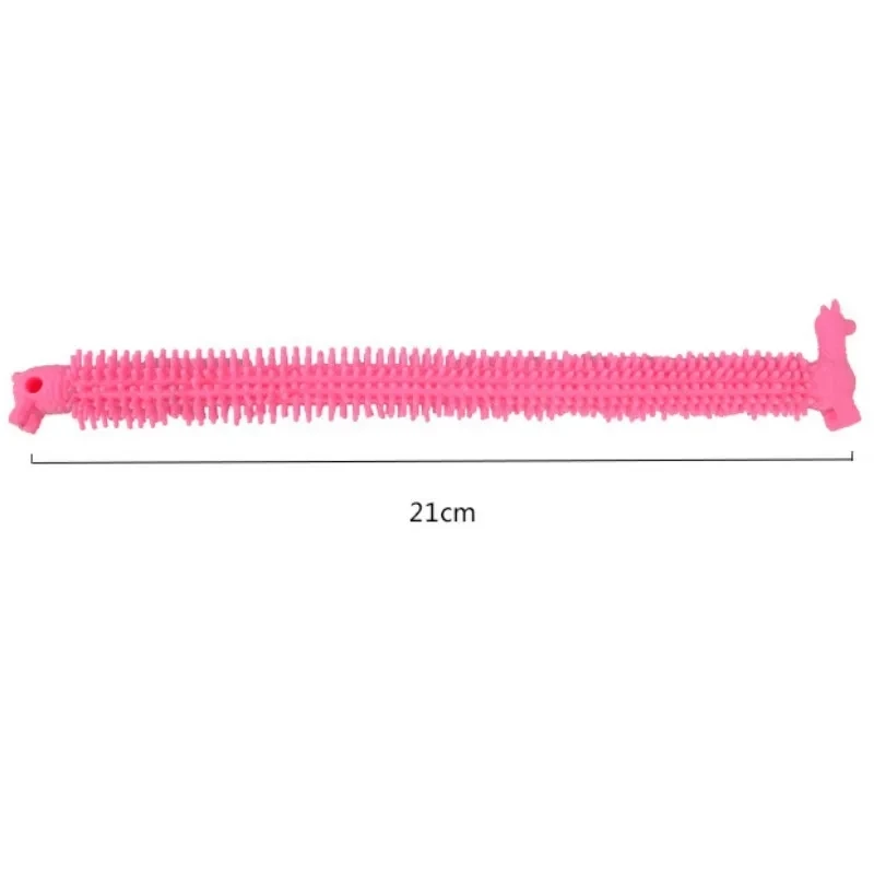 6ชิ้นสายรัดข้อมืออัลปาก้าลาลาเลเลเลตลกแปลกใหม่ Relief เครียดของเล่นฝึกประสาทสัมผัสคลายเครียดเชือกยืดเส้นก๋วยเตี๋ยวของเล่นของขวัญออทิสติก