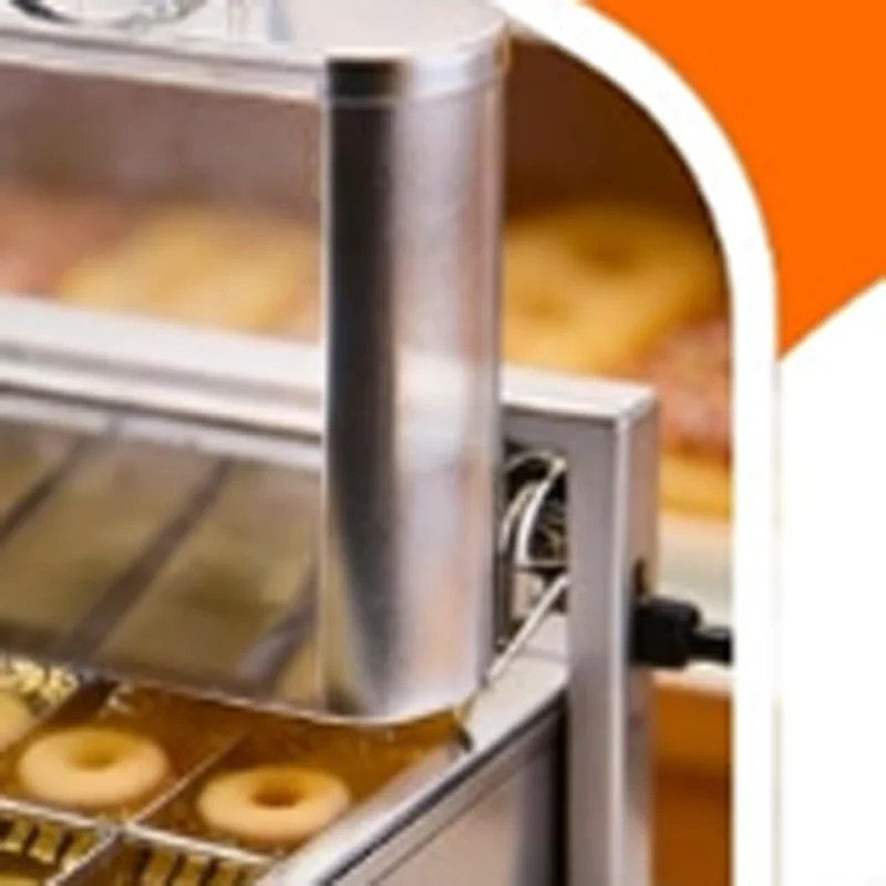 

Hotel Equipment Stainless Steel Donut Fryer 110V 220V 4 Rows Digital Automatic Commercial Mini Donut Machine for Sale