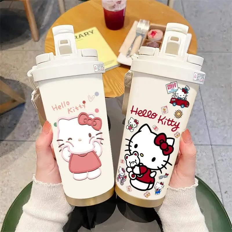 25Styles Cute Winter Thermos Cuplarge Capacity Cartoon Kawaii Stainless Steel Thermos Creative Anime Movie Portable WatercupGift