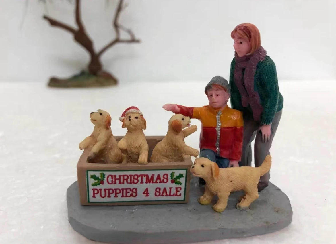 small resin figure mental psychological sand table game box court therapy  puppy 4 sale