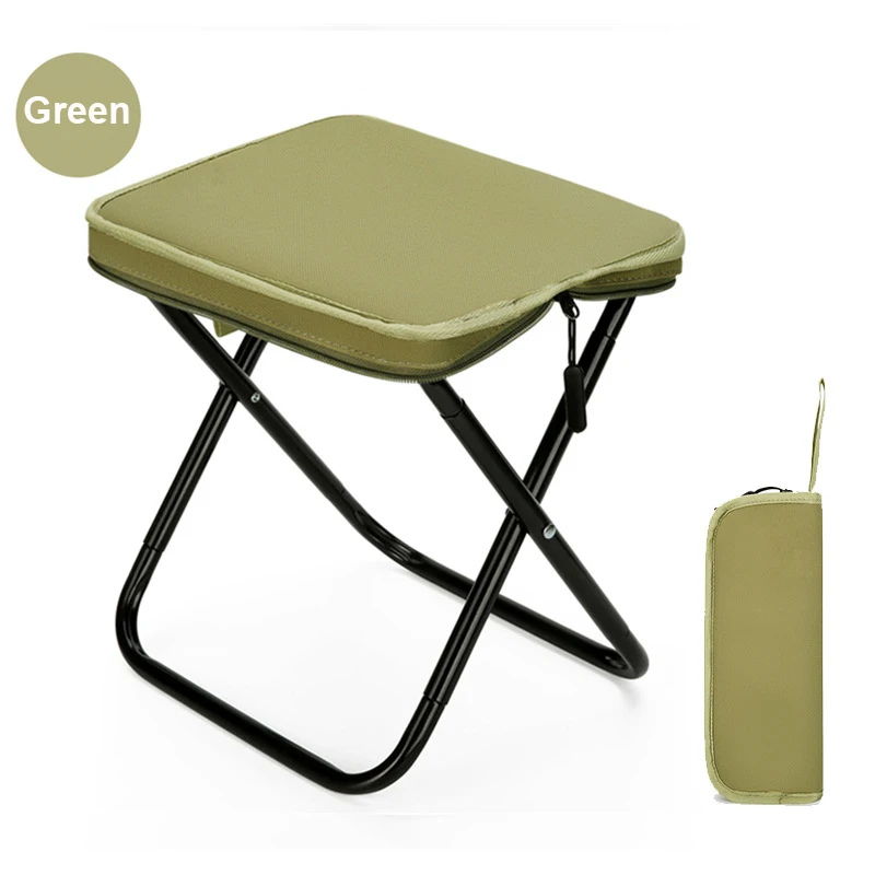 

Portable Lightweight Outdoor Folding Chair Sturdy Durable Fishing Stool Picnic Camping Stool Folding Travel Seat for Hiking
