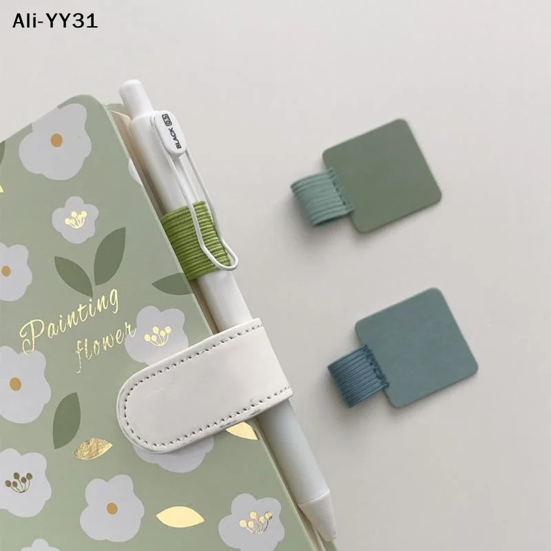 5/10Pcs Self-adhesive Pen Clip Elastic Pen Loop Holder For Notebooks Journals Planners Accessories Office School Supplies