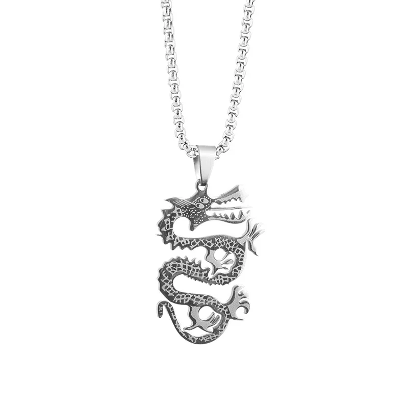 

Dragon necklace, retro and individual, street student couple pendant necklace