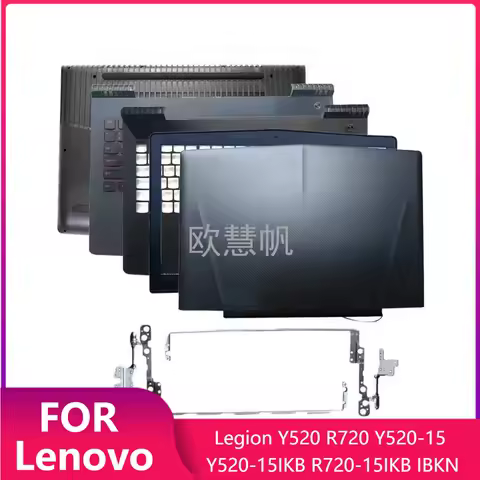 T For Lenovo Legion Y520 R720 Y520-15 Y520-15IKB R720-15IKB IBKN Laptop LCD Back Cover/Front Bezel/Hinges/Palmrest/Bottom Case