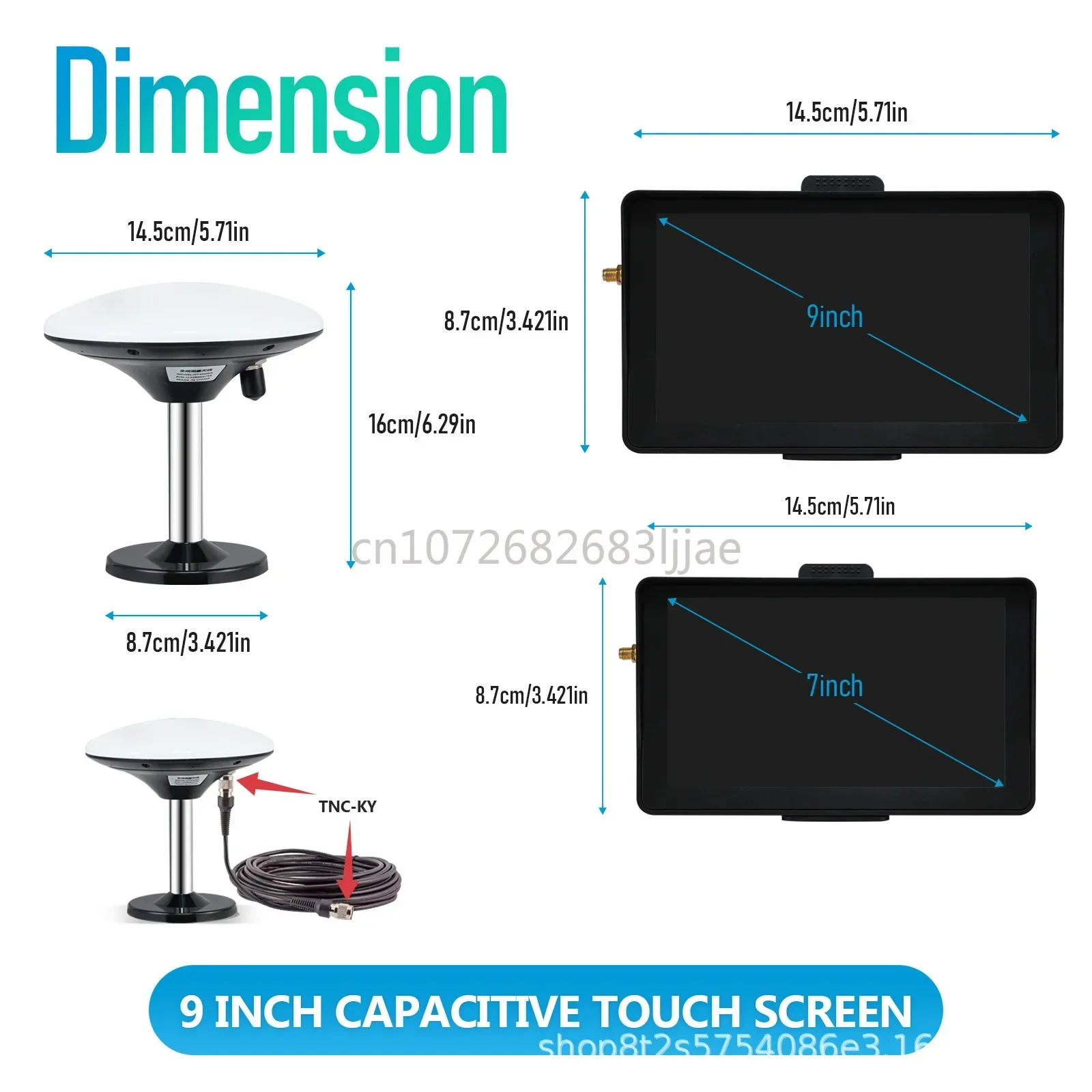 precise positioning saves spraying costs  navigator 7-inch intelligent vehicle mounted agricultural tractor