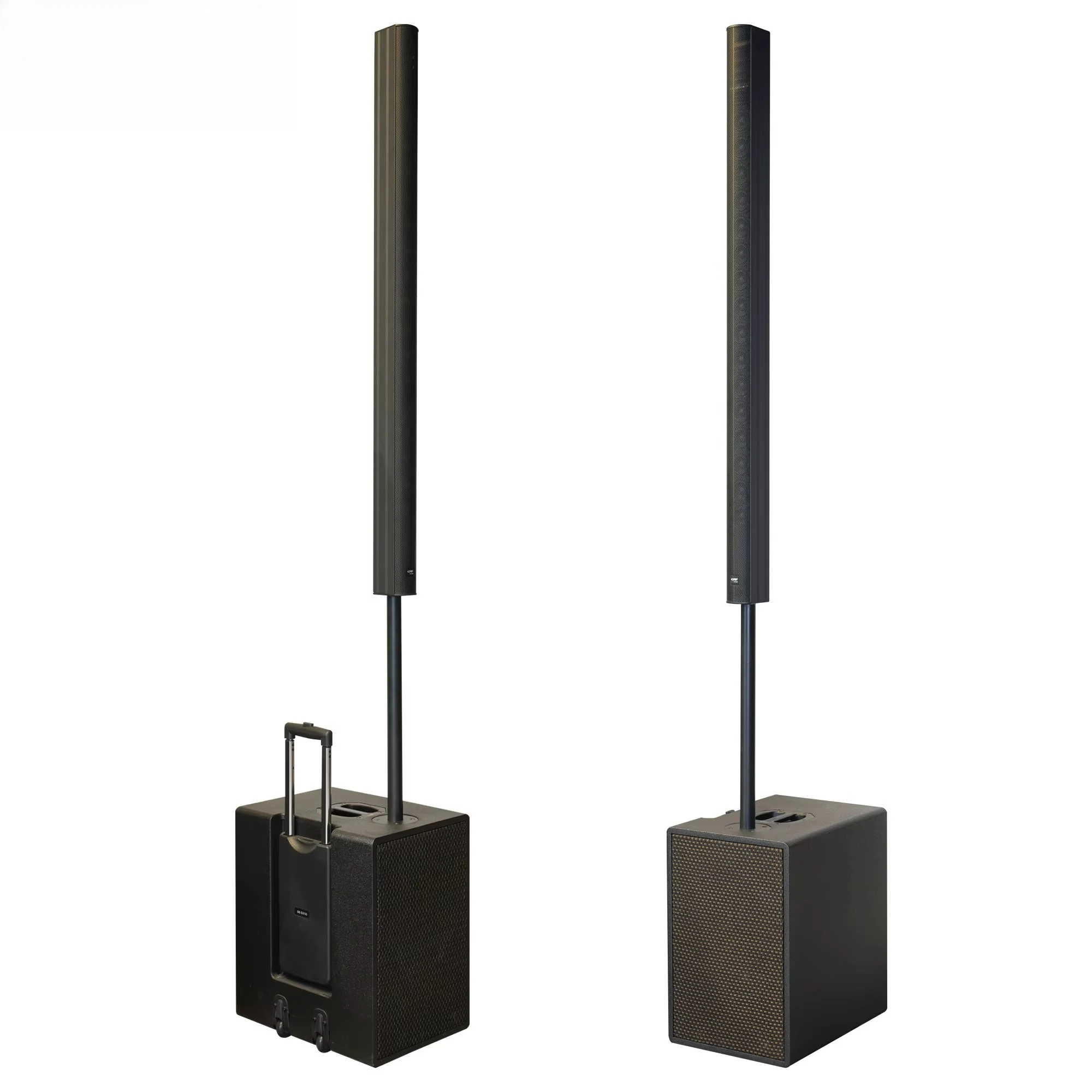 Portable Professional 16 Units Two Way Active Line Array Speakers Columns Neodymium Audio Sound System For Outdoor Stgae
