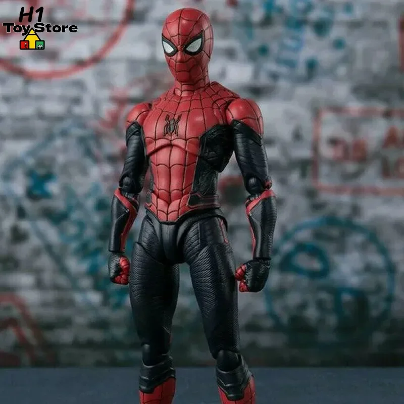 

SHF Мстители Человек-Паук Мобильная портативная модель Фигурка Обновление боевого платья Версия Коллекционная игрушка для фанатов на складе