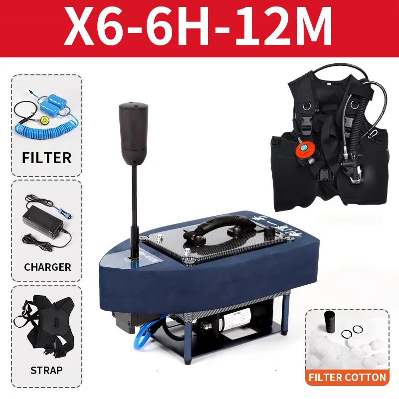 Full-Body Underwater Breathing Apparatus, Deep-Diving Scuba Gear, Artificial Gills for Oxygen Supply, Fish-Catching