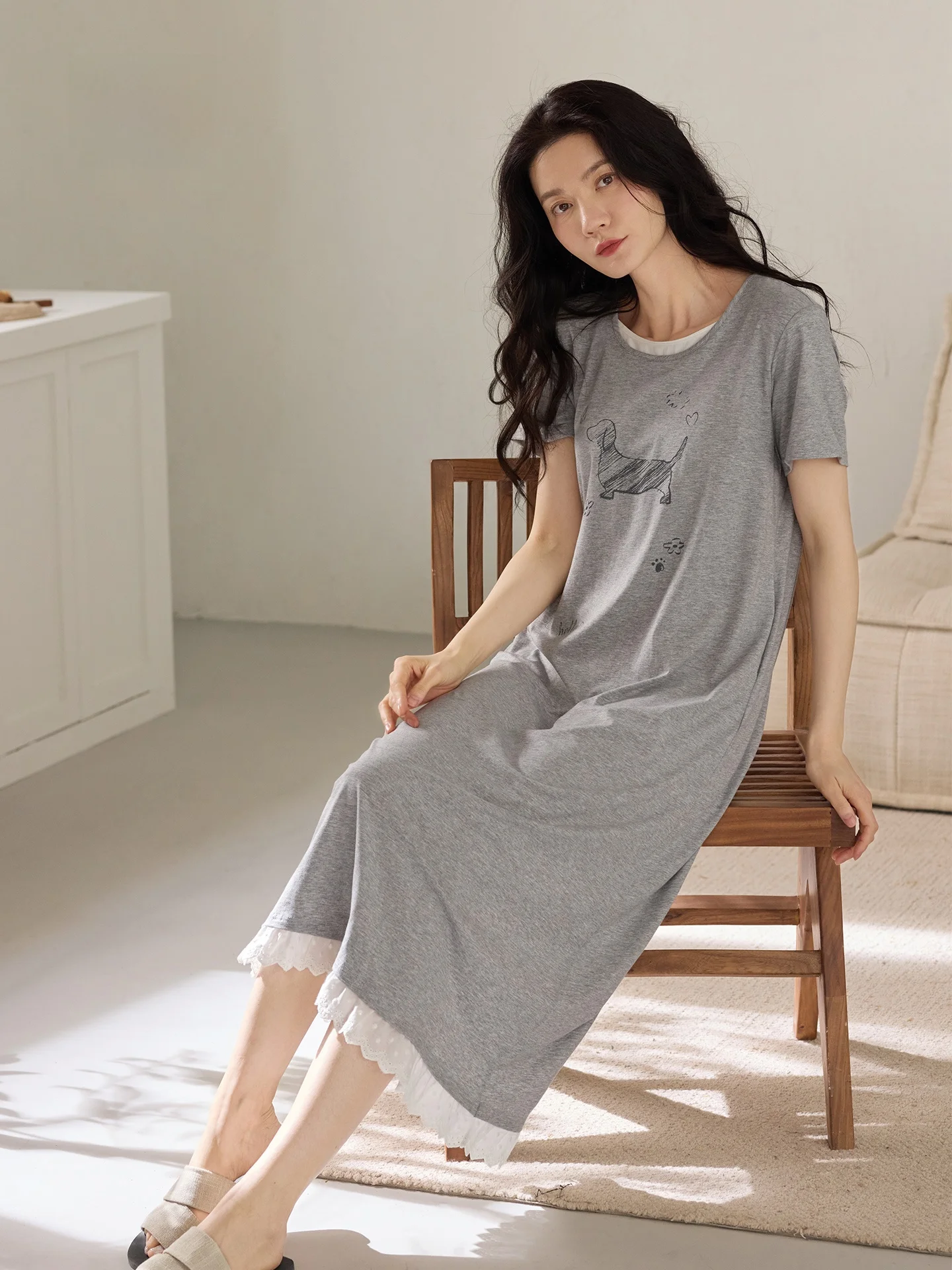 robe-longue-d'ete-pour-femme-en-soie-glacee-manches-courtes-col-rond-imprimee-en-modal-fin-vetement-d'interieur-decontracte-et-confortable