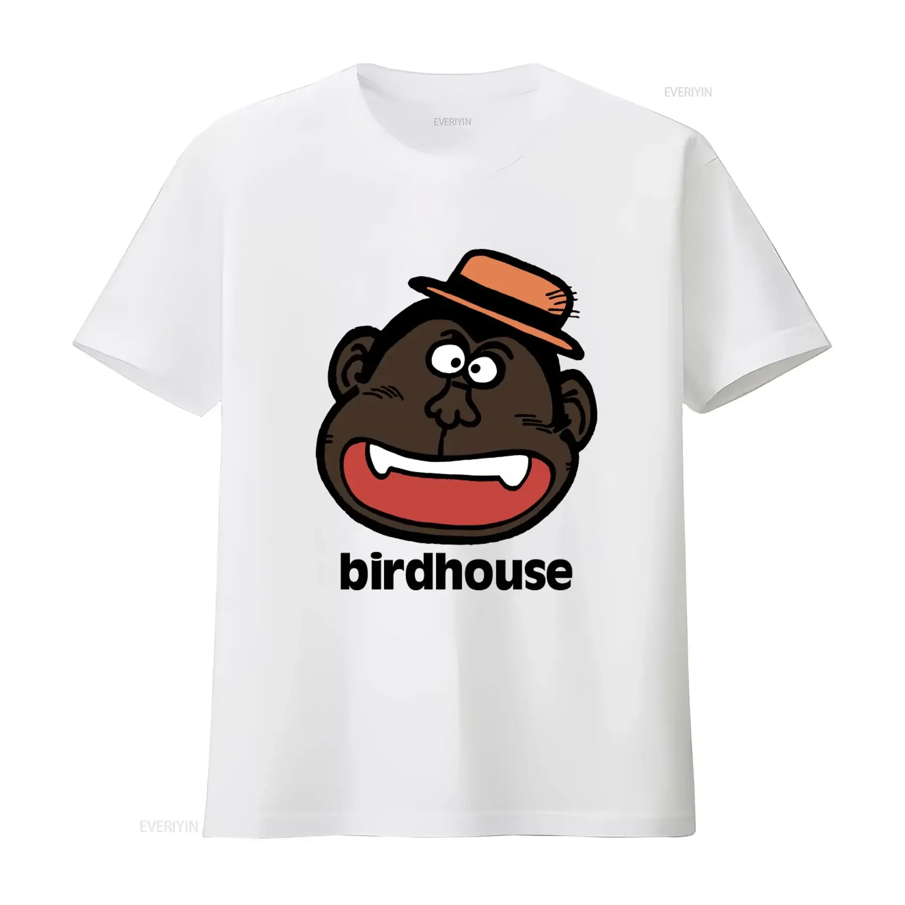 Vintage Rare 90s Birdhouse Skateboards Monkey T Shirt 1996 Anvil Tag vintage Washed Top For Everyday Wear Comfortable fashion