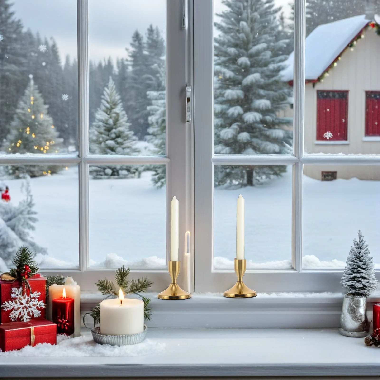 2 قطعة حامل الشمعدان القصير خمر المعادن تفتق حامل لسطح المكتب الجدول حفل زفاف ديكور حامل شمعدان قصير