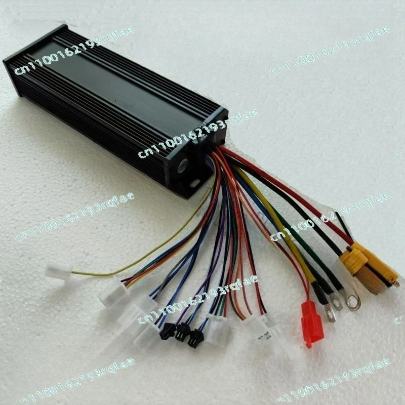 48V-96V Silent 18 Tube Sine Wave E-Bike Controller, 80A High Power Vector Control Electric Bicycle Motor Speed Controller