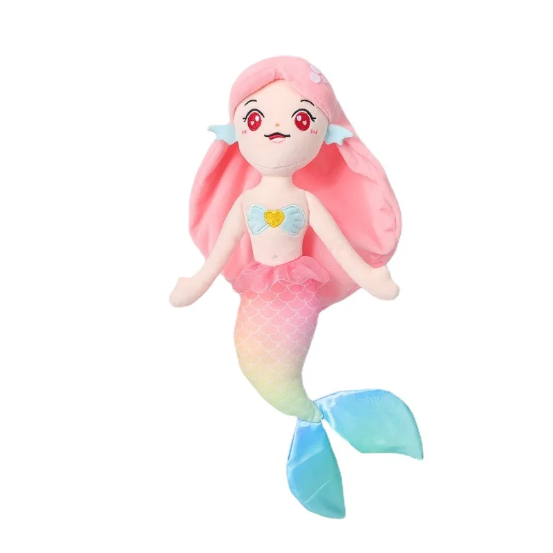 

40cm Princess Mermaid Stuffed Soft Plush Toys Pretend Playing Dolls Bed Pillow Girls Birthday Gift