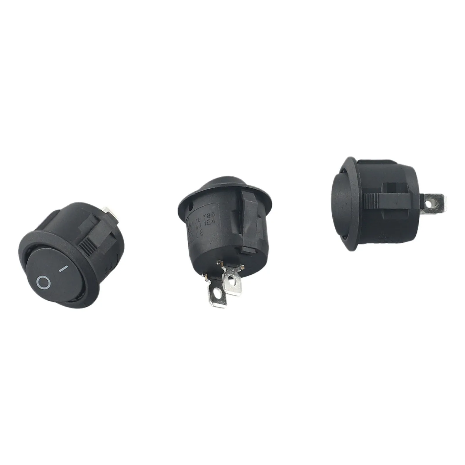 10PCS 12V SPST Rocker Switch 2 Pin ON OFF Round 23mm for Camper Van For Motorhome For Caravan Boat Use with 6A 250V Rating