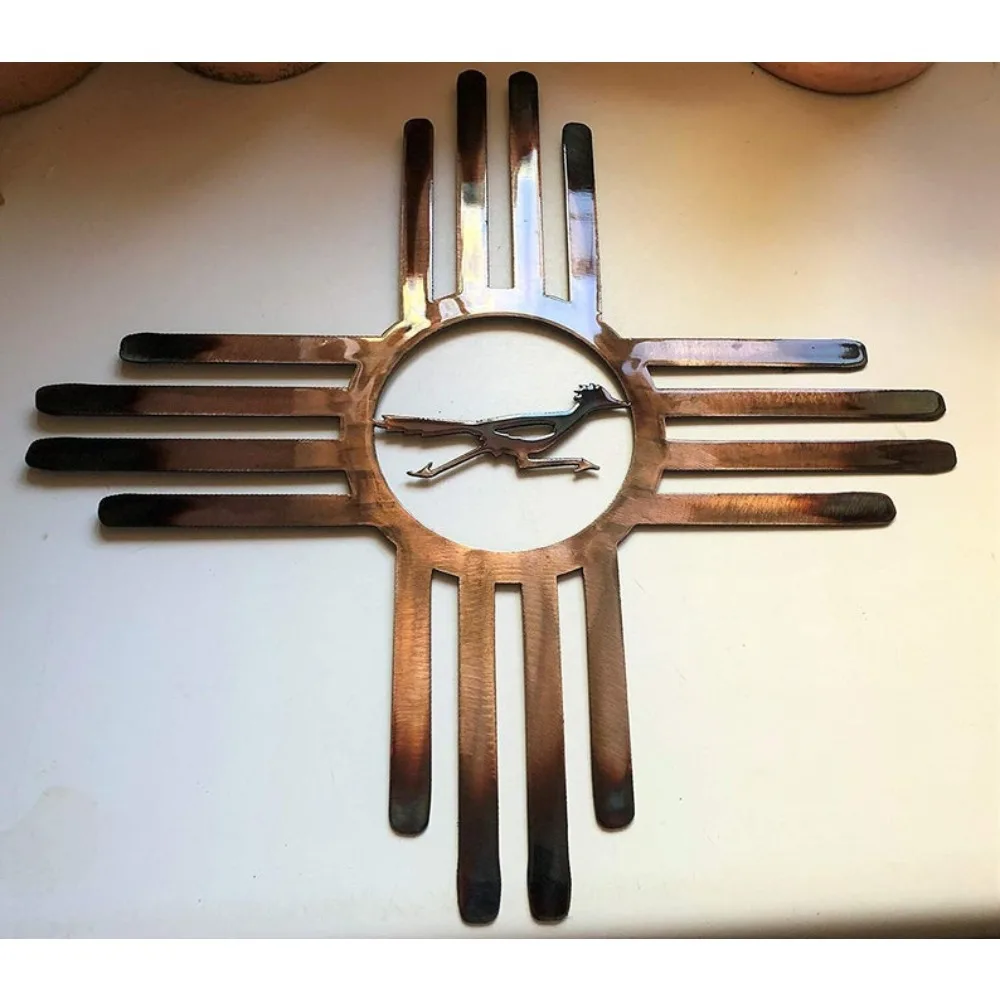 Weather Resistant Roadrunner Metal Wall Art Classic Copper Finish Home Kitchen Wall Decor