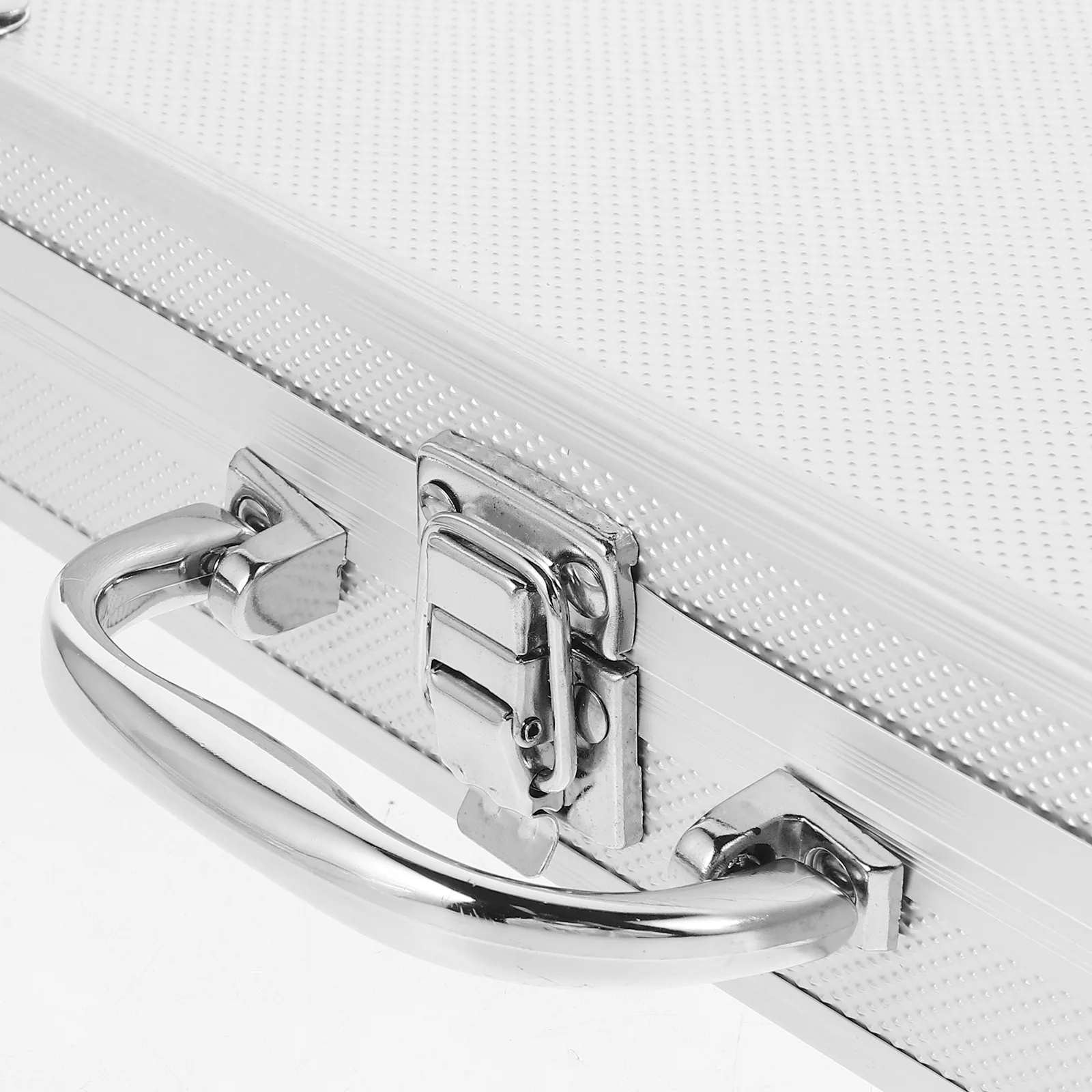 Aluminum Toolbox Briefcase Black Carrying Case Flashlight Multifunctional Shockproof Tool Storage Organizer Metal Case