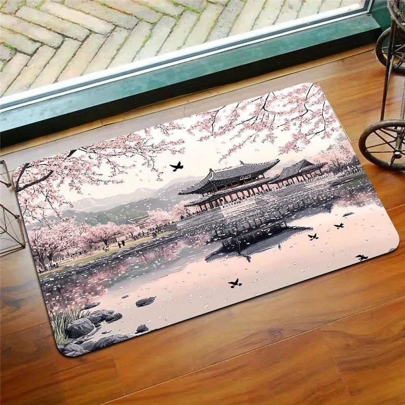 

1PC Sight Pattern Kitchen Rugs Non-Slip Home Door Mats Pop design Bathroom Rugs Bath Mat Carpet for Home Sink Laundry Decor