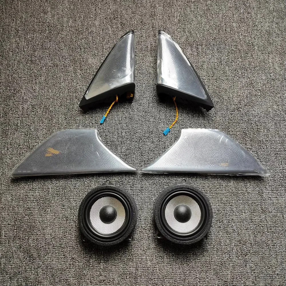 HYD – couvercle de haut-parleur B & W unique, 8 pièces, lumière ambiante pour BMW série 5 G30 G38, éclairage d'ambiance de voiture 525 528 530
