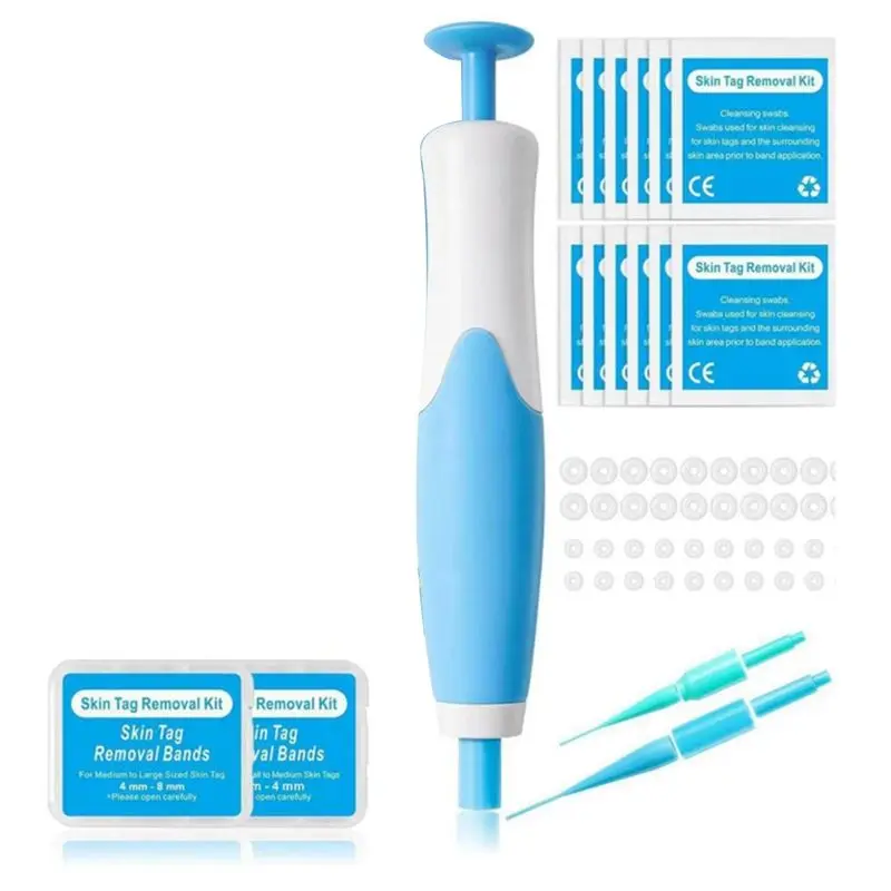 

BABZ-Auto Skin Tag Removal Kit Painless Mole Wart Skin Treatment Pen Band Dot Corn Treatments Body Facial Beauty