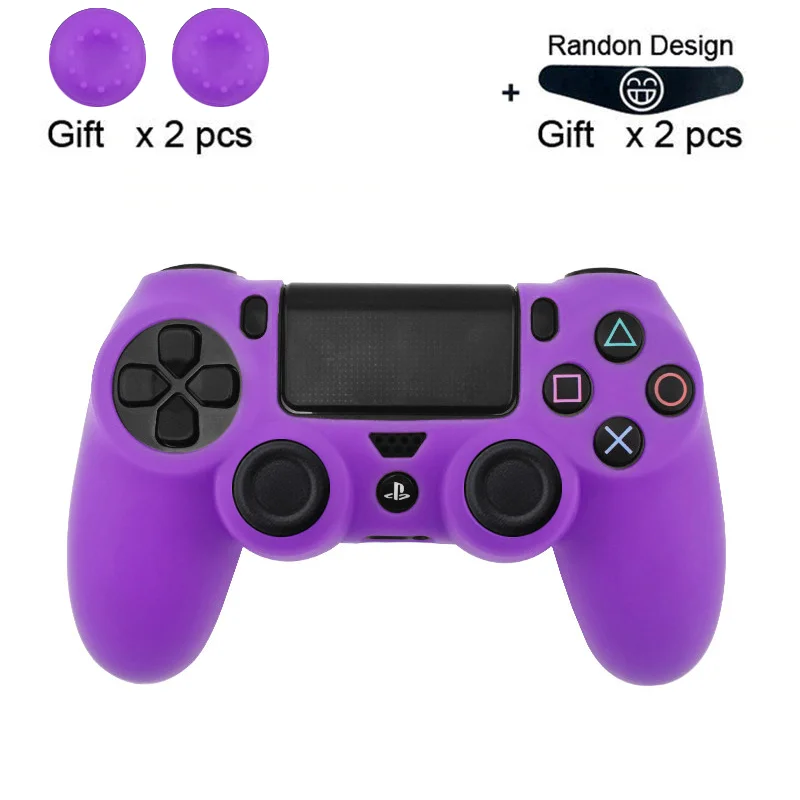 Data Frog Silicone Gel Rubber Case Cover For SONY PS4 Controller/protective case for For PS4 Pro Slim Gamepad