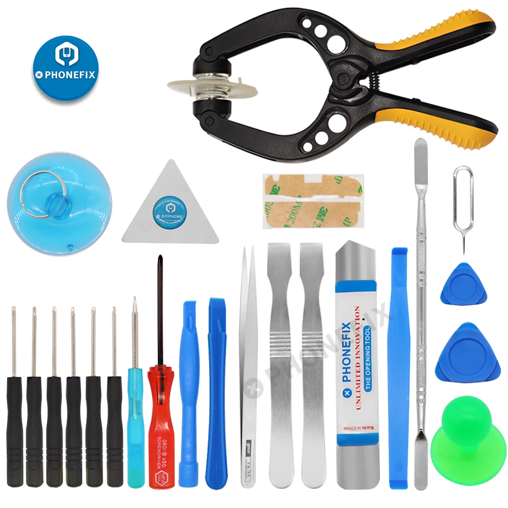 Kit de herramientas de reparación de teléfonos móviles 24 en 1, juego de destornilladores de apertura de pantalla para iPhone 13, 12 Pro, Max, 11, X, 8, 7, 6S, 6 XS