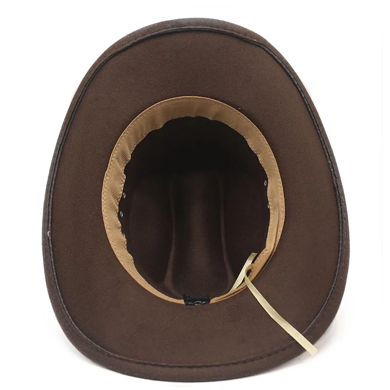 Vintage grenzüberschreitender Western-Cowboyhut Big-Edge Gentleman Cowgirl Jazz Hüte Feiertage Party Cosplay Cap Sombrero Hombre – Detail 20