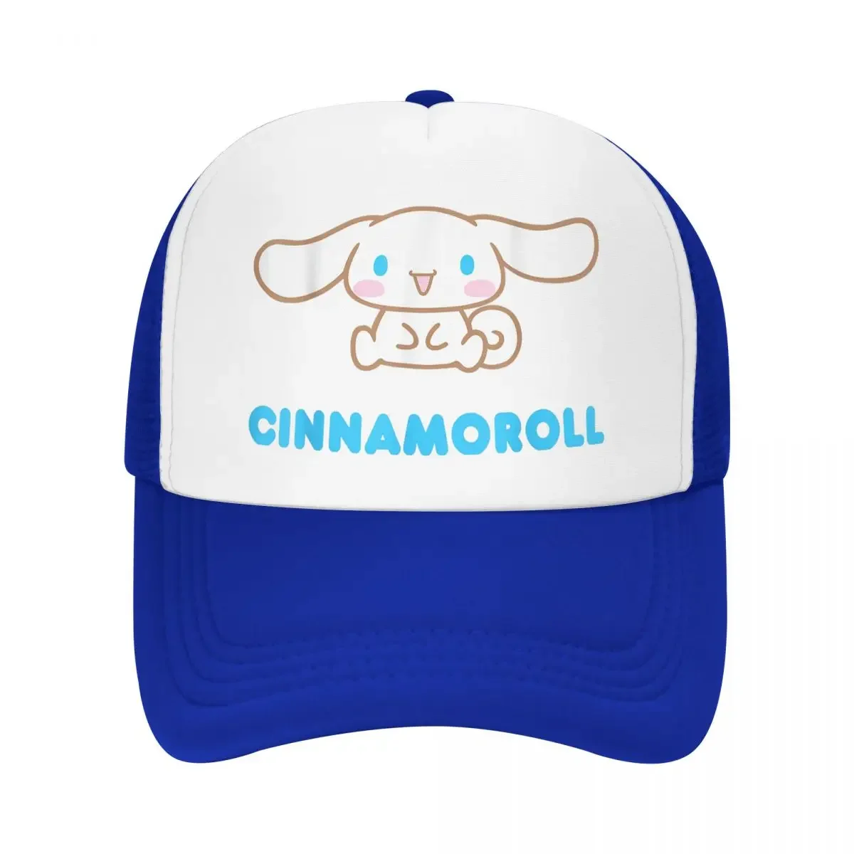 Cinnamoroll Character Trucker Hats Unisex Hip-Hop Hat Trucker Hat Sun Hats Adjustable Snapback Caps Mesh Baseball Cap Summer