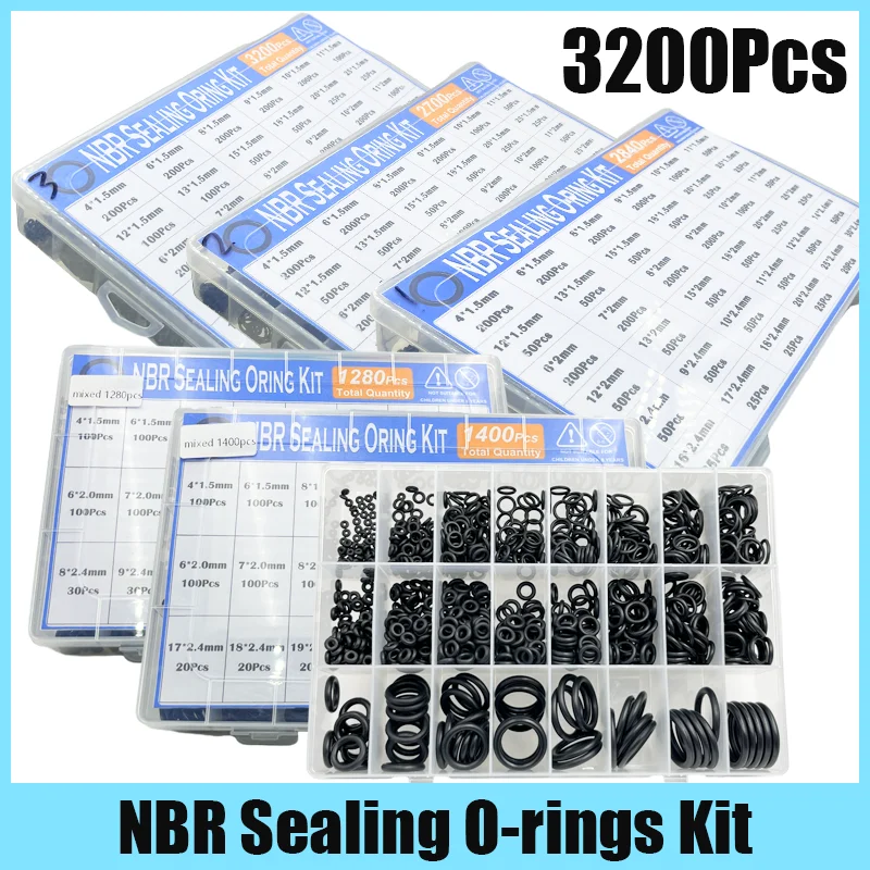 

Nitrile O Ring Sealing Washer Universal Car Air Conditioning NBR Rubber Oring Plumbing Gaskets Oil Resistance High-temperature