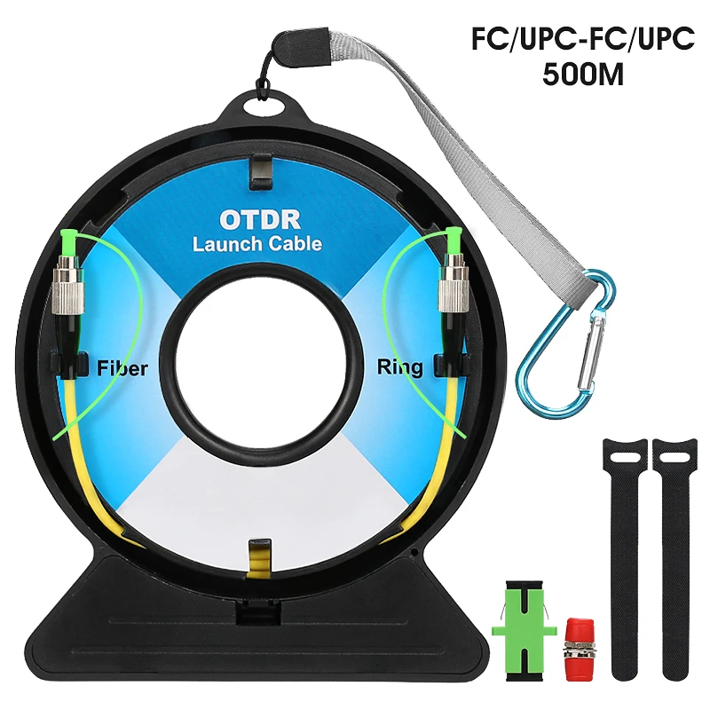 500M Glasvezel OTDR Launch Kabel Box SC/APC-SC/UPC OTDR Dode Zone Eliminator Fiber Ringen SC/FC/ST/LC-UPC/APC