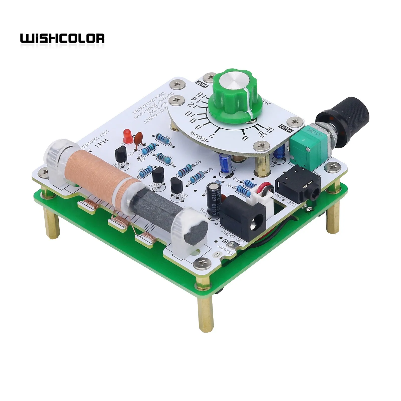 Wishcolor AMT-MW207 Medium Wave Radio Transmitter High Fidelity AM Radio Transmitter DIY Circuit Board 525~1605kHz 6V