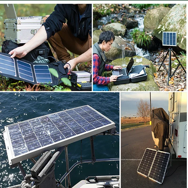 3000W Ultra High Power Solar Panel 12V-24V Efficient Charging for Outdoor Household/Camping Solar Power Generation System