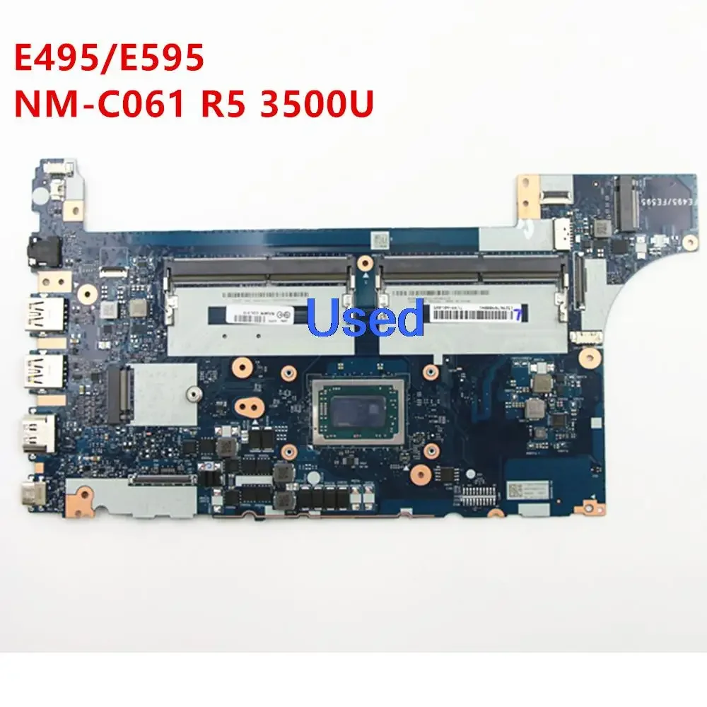 For Lenovo ThinkPad E495 E595 Laptop Motherboard Mainboard NM-C061 R5-3500U 02DL979