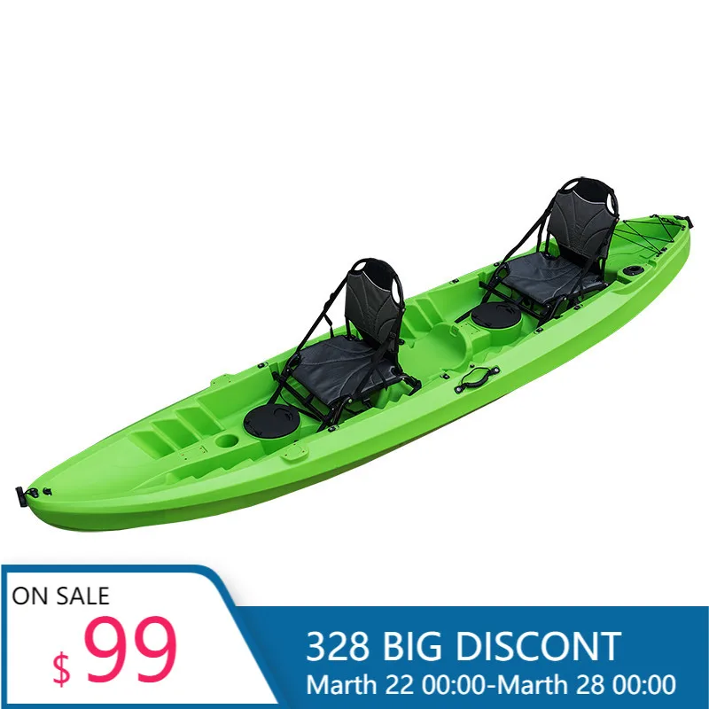 Tandem Sit‑on‑Top Fishing Kayak For Lake River Freshwater Recreational Angling