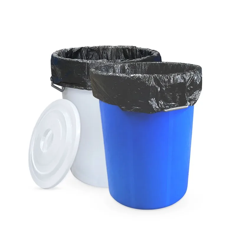 Large Kitchen Tra Can with Lid Commercial ade Thi Plastic Outdoor Capaci round Bin for Home Public Sanitation Industrial