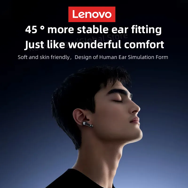 Lenovo XT52 Earphones Wireless Bluetooth V5.4 HD Call HIFI Stereo Sound Sports Earbuds Long Endurance Noise Reduction Headphones