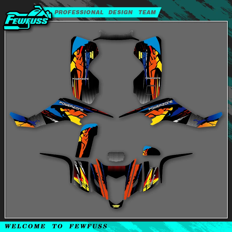 

Наклейки с графикой мотоцикла Fewfuss для SUZUKI LTZ400 LTZ 400 2003 2004 2005 2006 2007 2008, фон, индивидуальный номер, имя