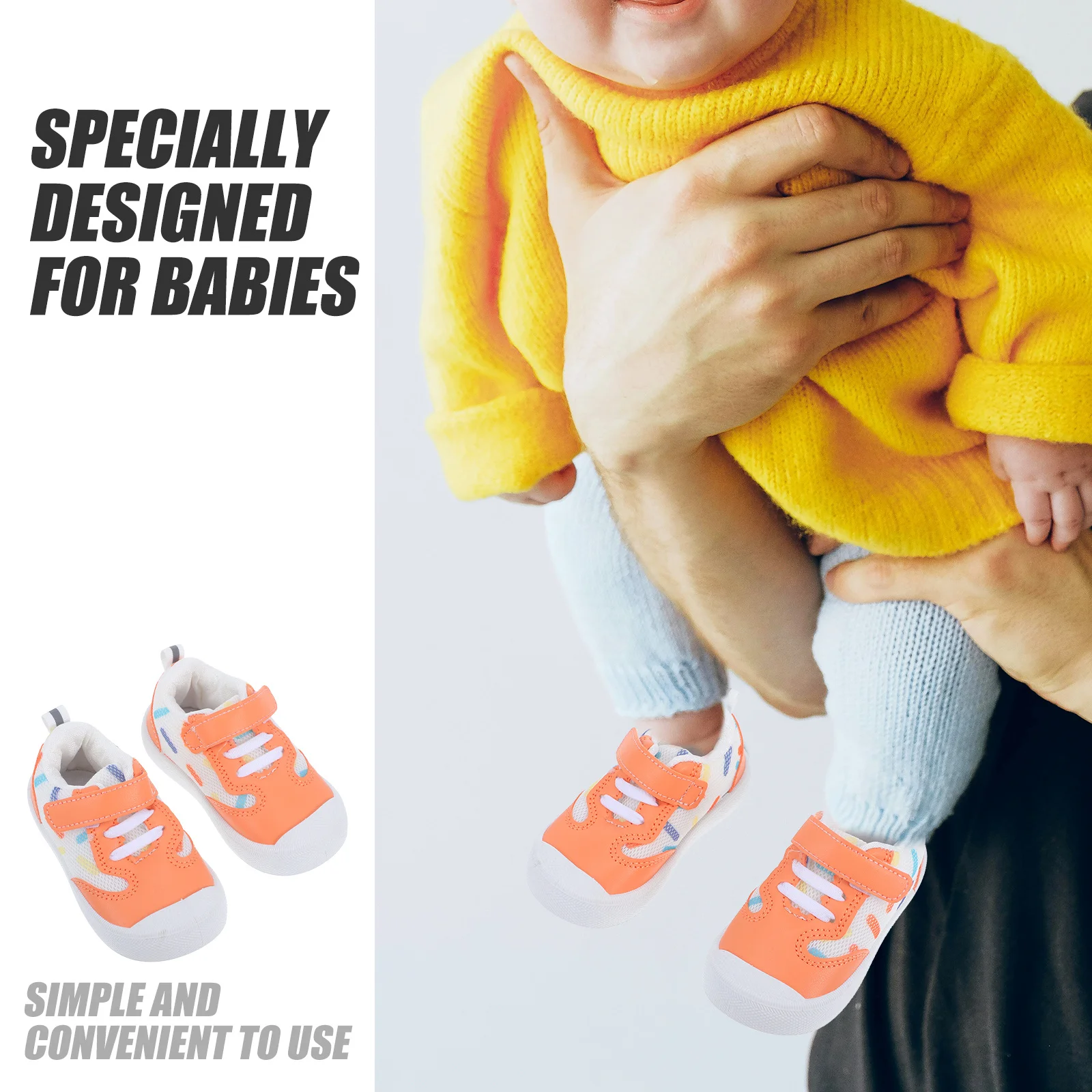 1 زوج أحذية الرضع حساسة تنفس أحذية المشي الطفل 14.5 سنتيمتر الطول الداخلي يحافظ على القدمين باردة وجافة تنفس أحذية الرضع ، #3