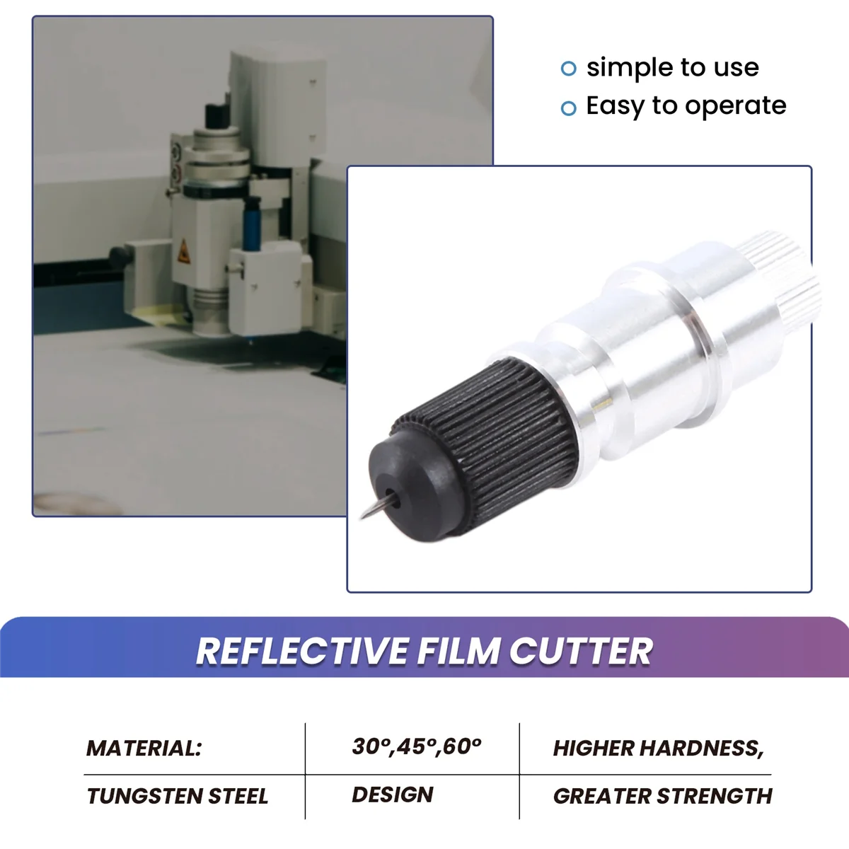 Blade Holder Base With 18Pcs Cutting Blades (30/45/60 Degree) For Silhouette Cameo 1 2 3/Portrait/Curio/Graphtec-AT35 view 5