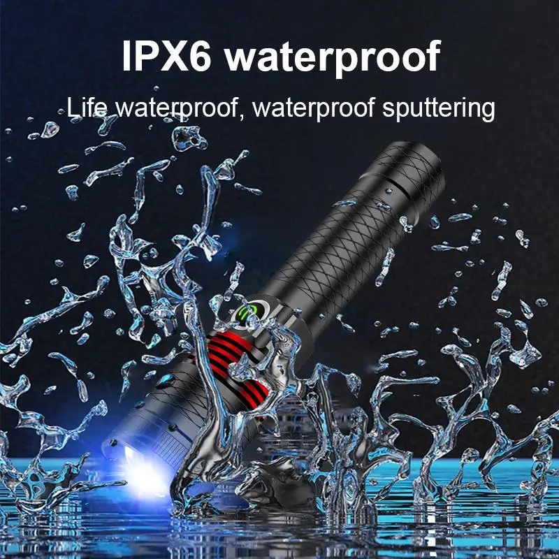 High Power White Laser Flashlight Long Shot 3500M Torch Rechargeable Torch Light Zoomable Lamp Camping Light Waterproof Lantern