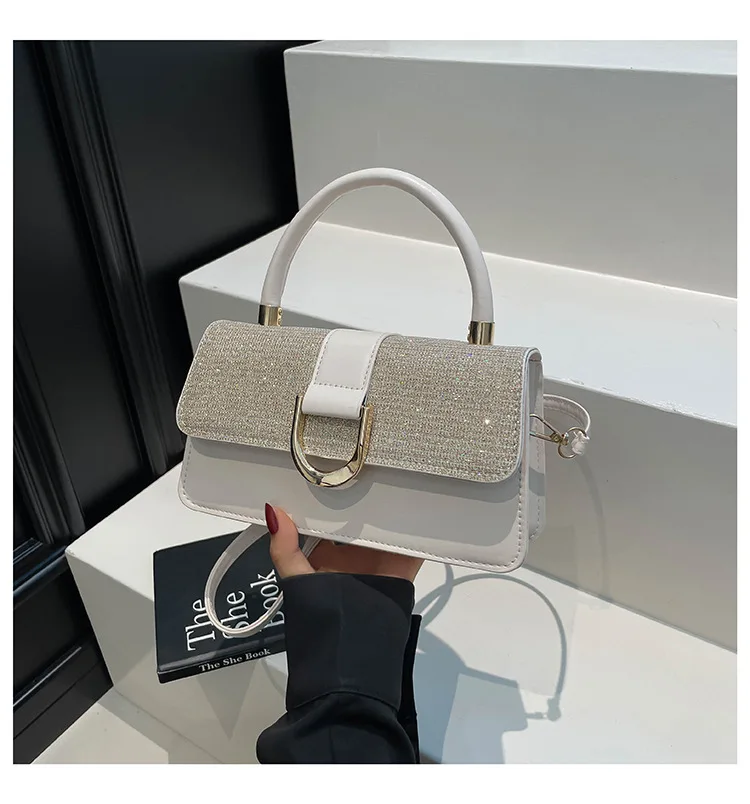 حقيبة مربعة فاخرة للسيدات لعام 2025، محفظة كتف متعددة الاتجاهات من الجلد النباتي، حقيبة يد بسيطة للعمل والتنقل والاستخدام اليومي