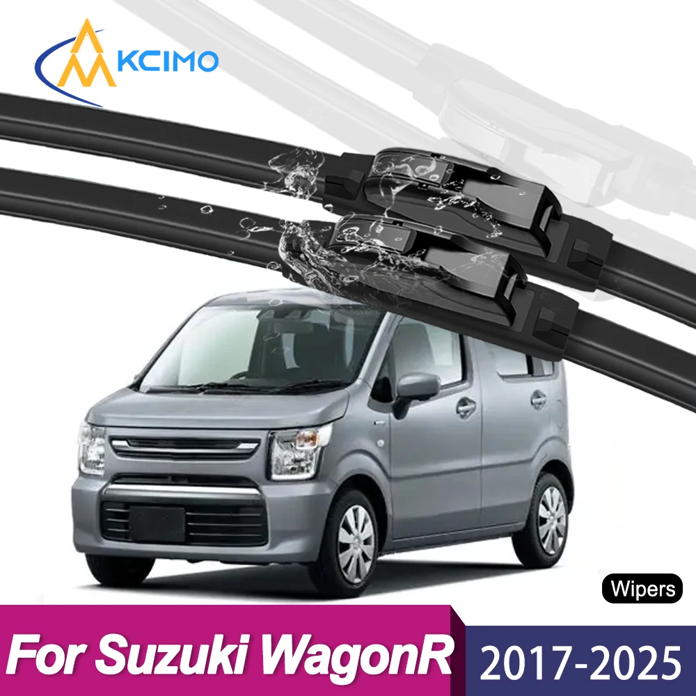 

Premium Hybrid Wiper Blades For Suzuki Wagon R MH35S/55S/85S/95S 2017-2025 Smooth Quiet Front Windshield Wipers