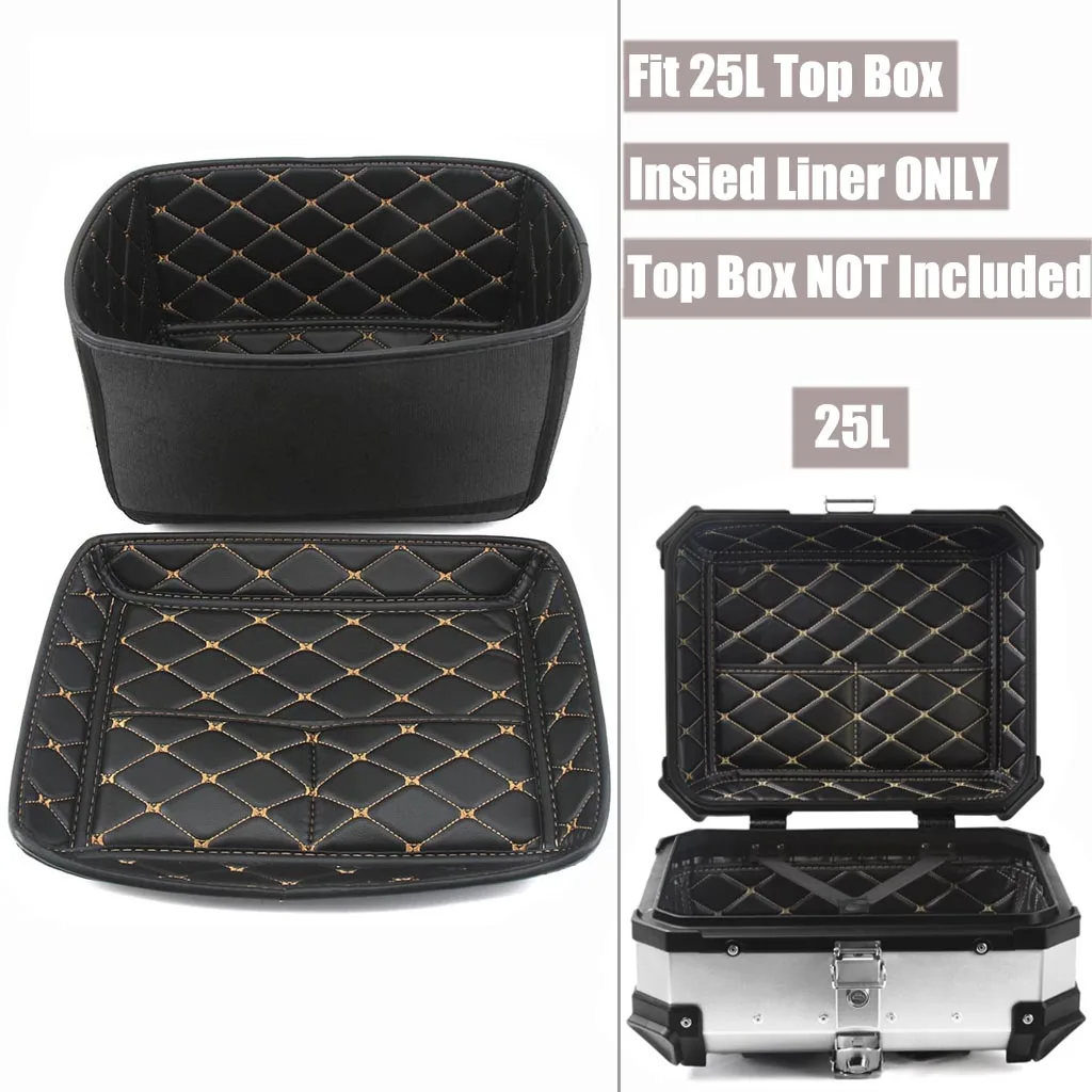 Universal 25L Motorcycle Tail Top Box Cover Inside Liner Pad Luggage Case Storage Toolbox Inner Lining Cushion Motor Accessories