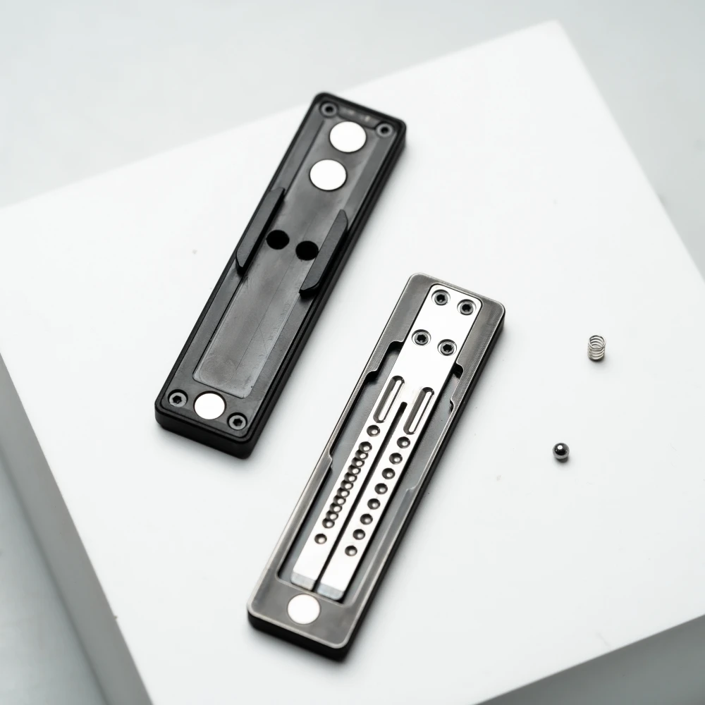 BIDRUSH EDC Driver Box Stemvork Metaal Mechanische Vingertop Kaart Pusher Desktop Decompressie Speelgoed